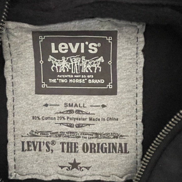 Levi's Black Men's Jacket * Levi's San Francisco * Rebel Head Bangin' * Size‎ Sm - Picture 7 of 8